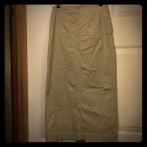 Pencil Kaki Skirt